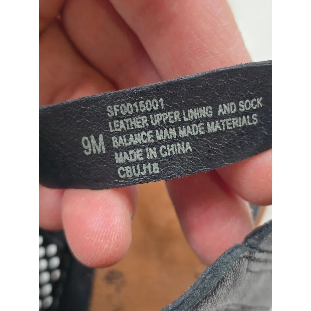 Sofft Milly Size 9M Black Leather Open Toe Perforated Block Heel Sandals Womens - Picture 5 of 7